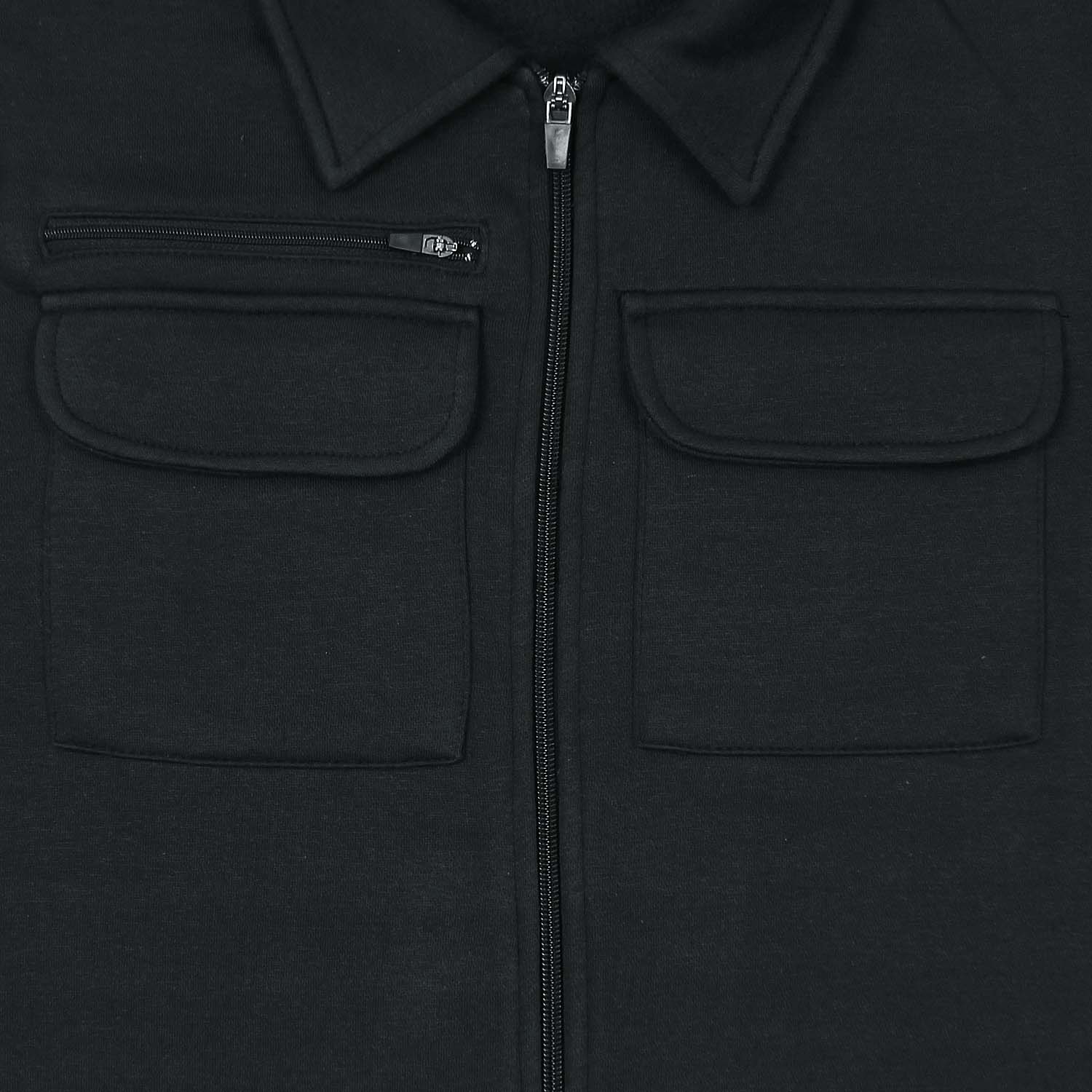 X-Fit Utility Pocket Men's  Zipper Coord set-2315-Black