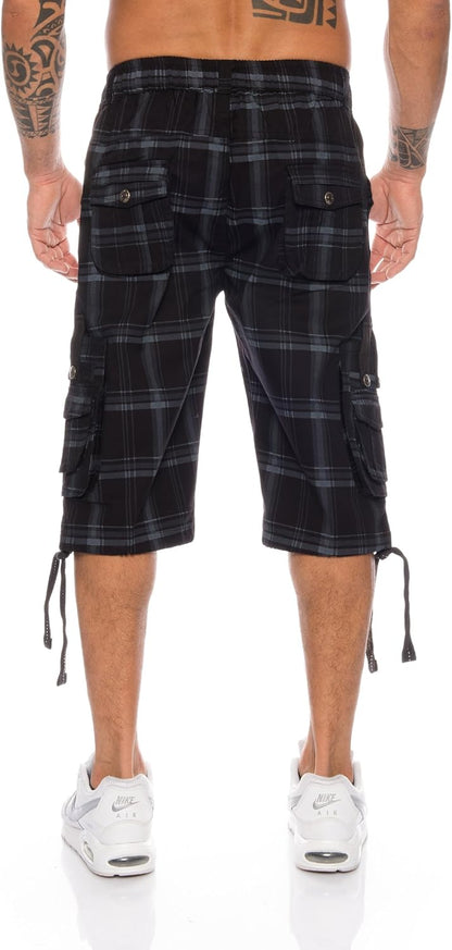 Raff & Taff Bermuda Shorts For Men-RT302-2628 Black