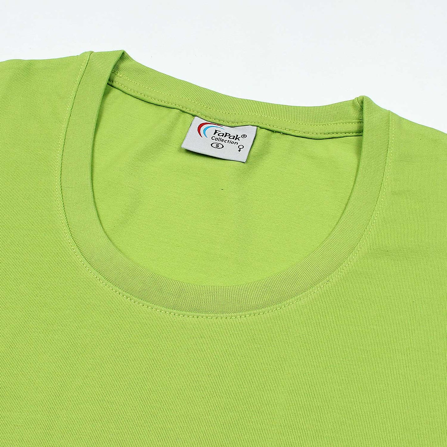 Fapak Solid Round Neck T-shirt For Women-2405