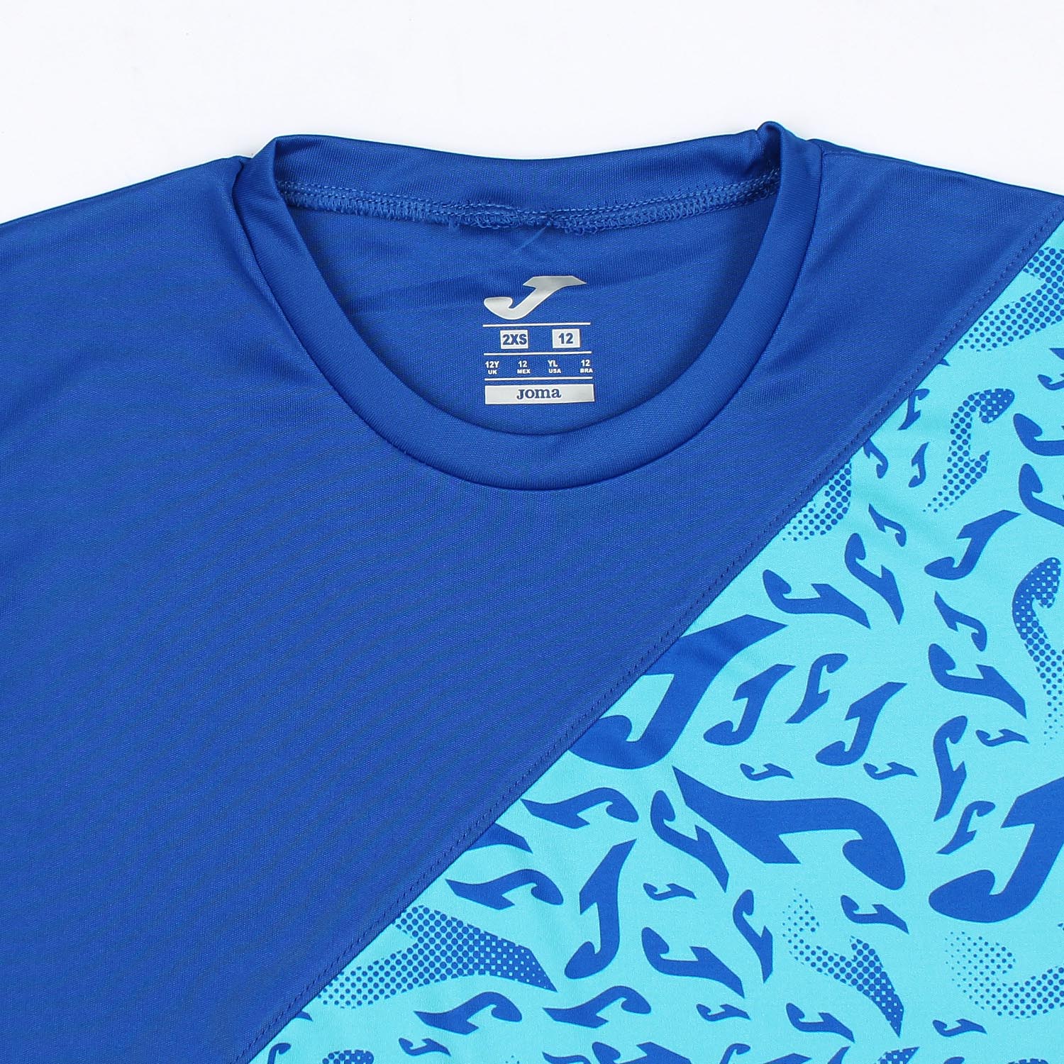 Joma Polyester Tornado T-shirt For Men-MTST-2193Royal Turquoise
