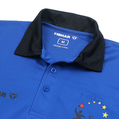 Tibhar Euro Champs Polo-2437-Royal Black