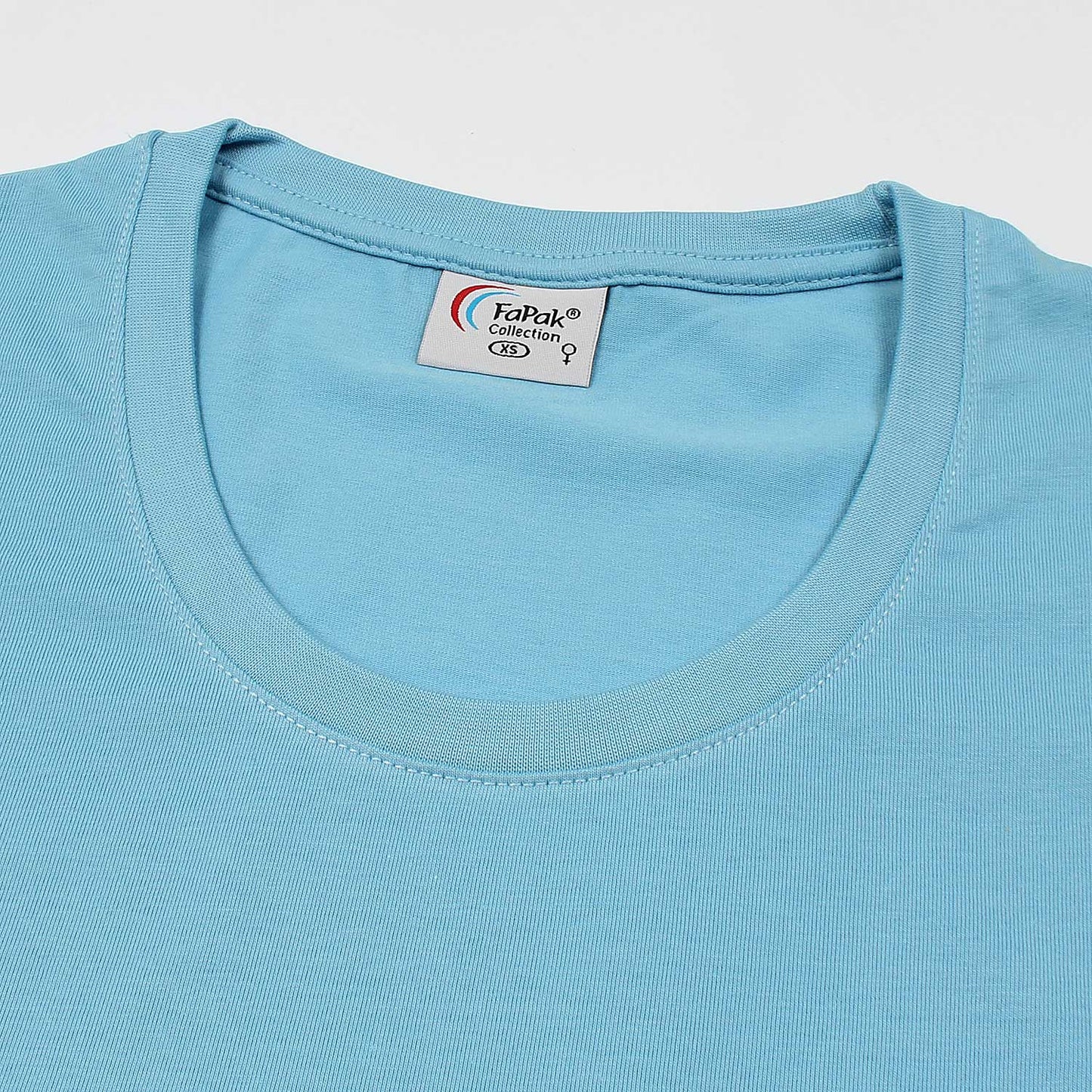 Fapak Solid Round Neck T-shirt For Women-2405