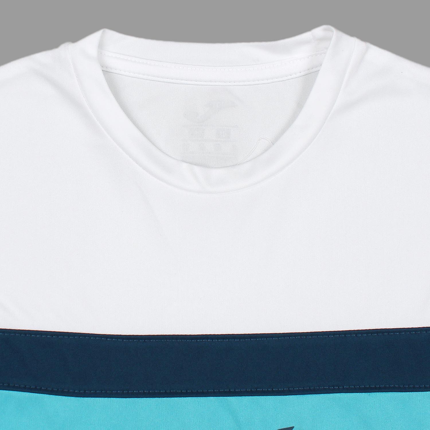 Joma Polyester Cyclone T-shirt For Men-MTST-2192White Turquoise