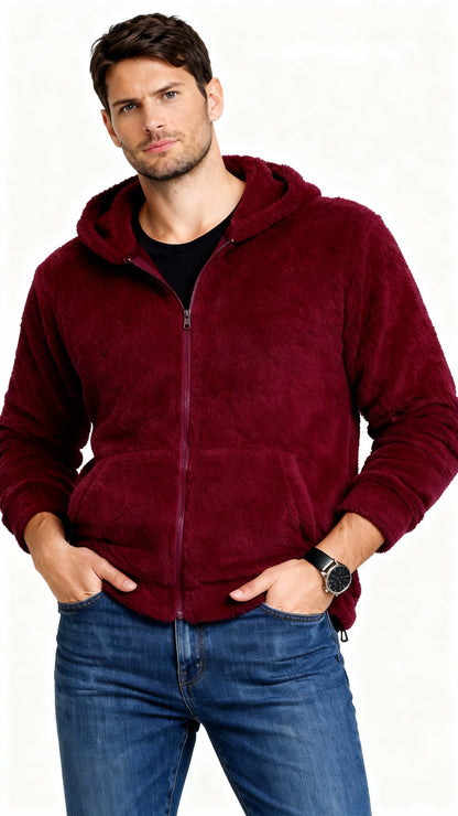 3006-Men’s Furr Full-Zip Drop Shoulder Hoodie
