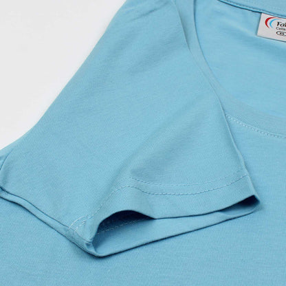 Fapak Solid Round Neck T-shirt For Women-2405