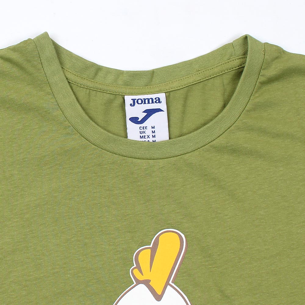 Angry Bird Printed T-shirt For Ladies-2245-Olive