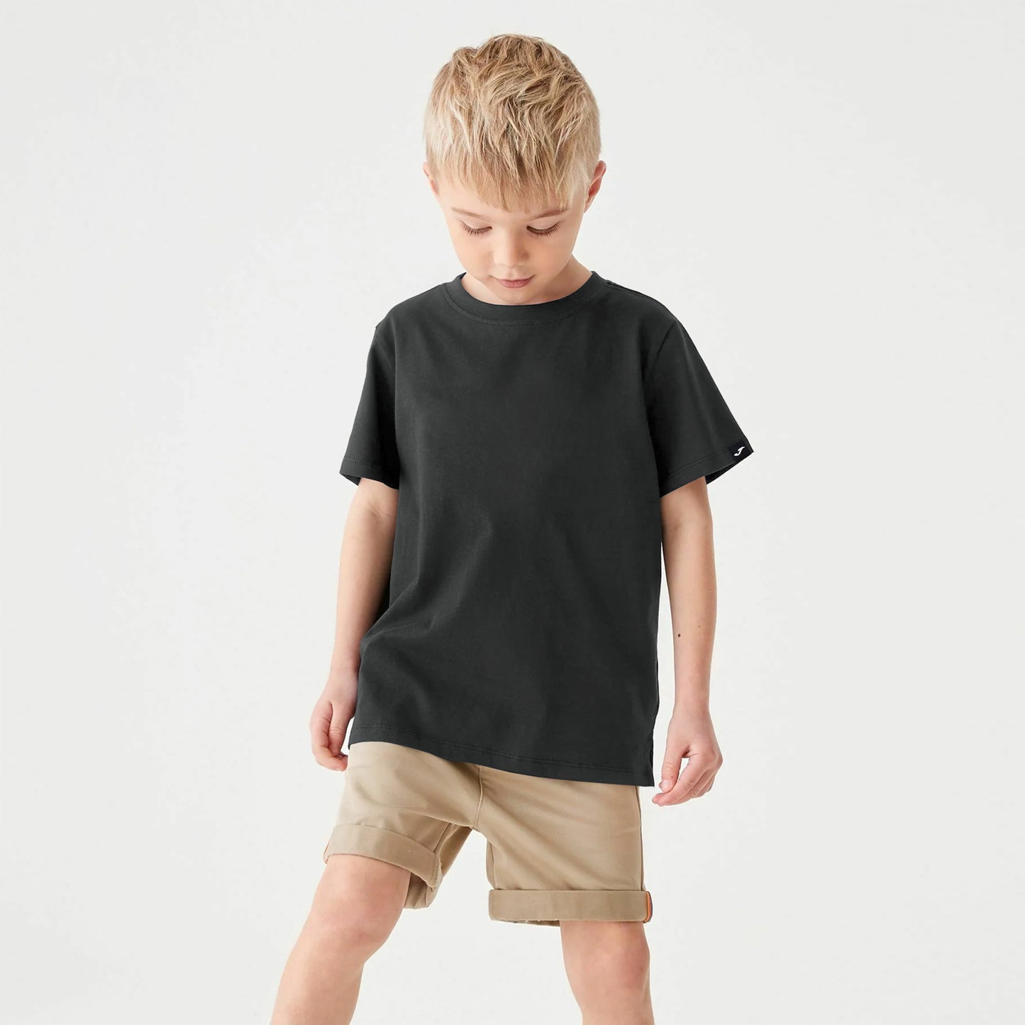 Joma Desert Plain T-shirt for Boys-2428-Black