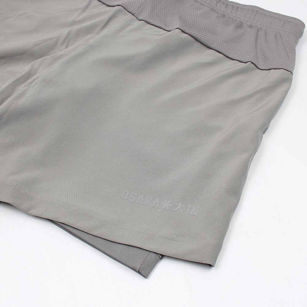 2618-Osaka Two In One Shorts For Men-Grey
