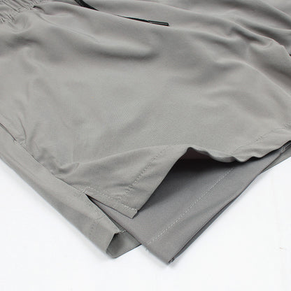 2618-Osaka Two In One Shorts For Men-Grey