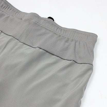 2618-Osaka Two In One Shorts For Men-Grey