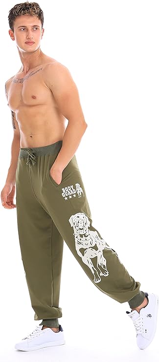 Raff & Taff Bull Dog Guard Jogging Trouser For Men-2317-Olive