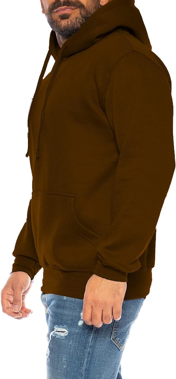 Raff & Taff Pullover Hood For Men-2312-Brown