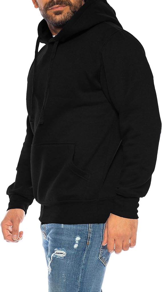 Raff & Taff Pullover Hood For Men-2312-Black