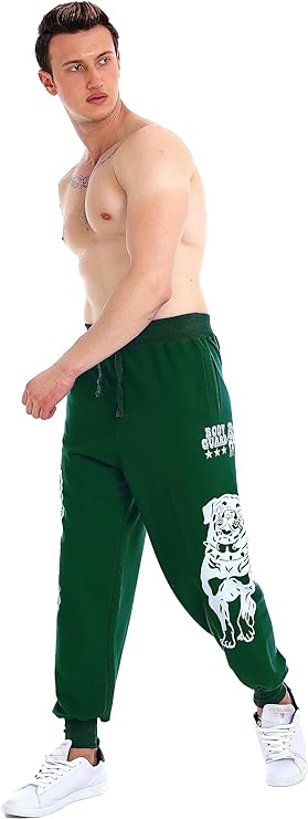 Raff & Taff Bull Dog Guard Jogging Trouser For Men-2317-Green