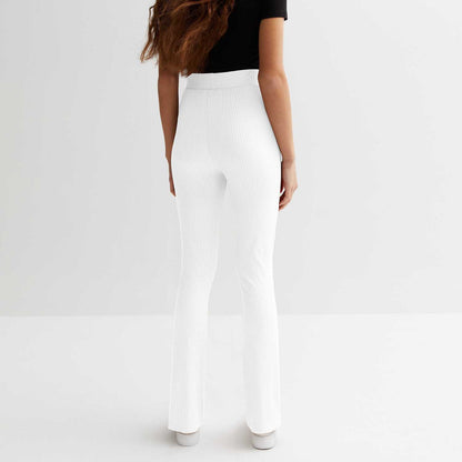 Women Rib Leggings Isawitfirst-2296-Fx1040-White