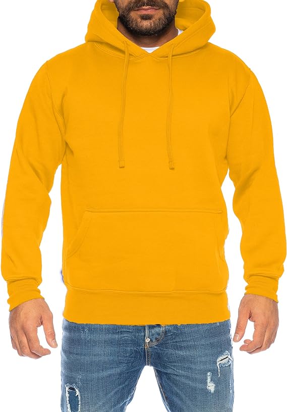 Raff & Taff Pullover Hood For Men-2312-Musturd