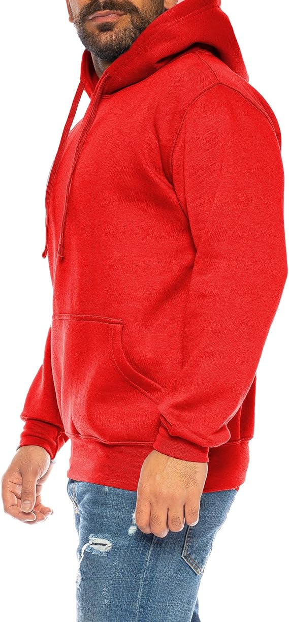 Raff & Taff Pullover Hood For Men-2312-Red