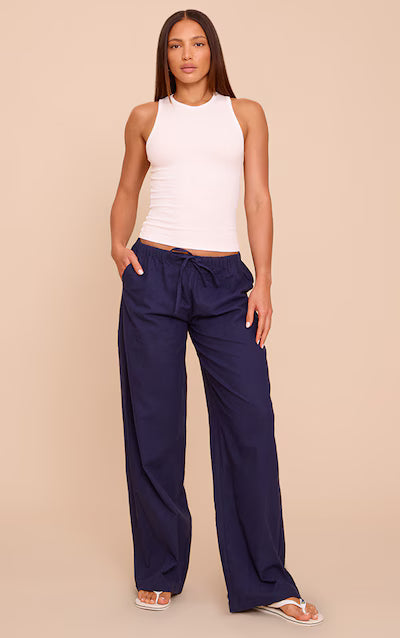 2641- Racer Neck Rib Vest