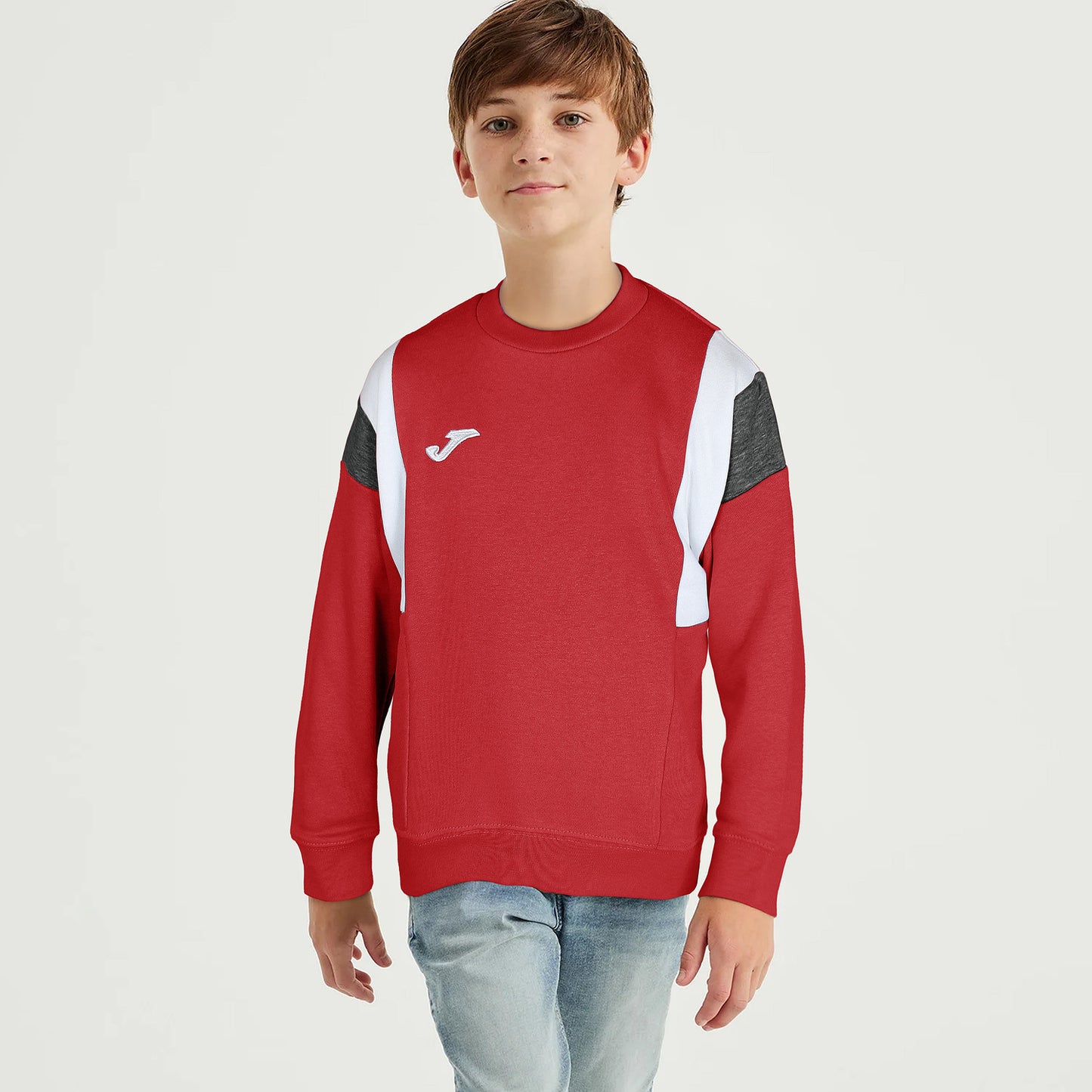 Joma Sweatshirt For Kids-KSWS-2007-Red