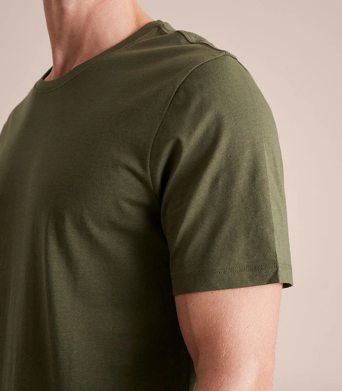 Solid Military T-shirt For Men-MTST-2238-Green