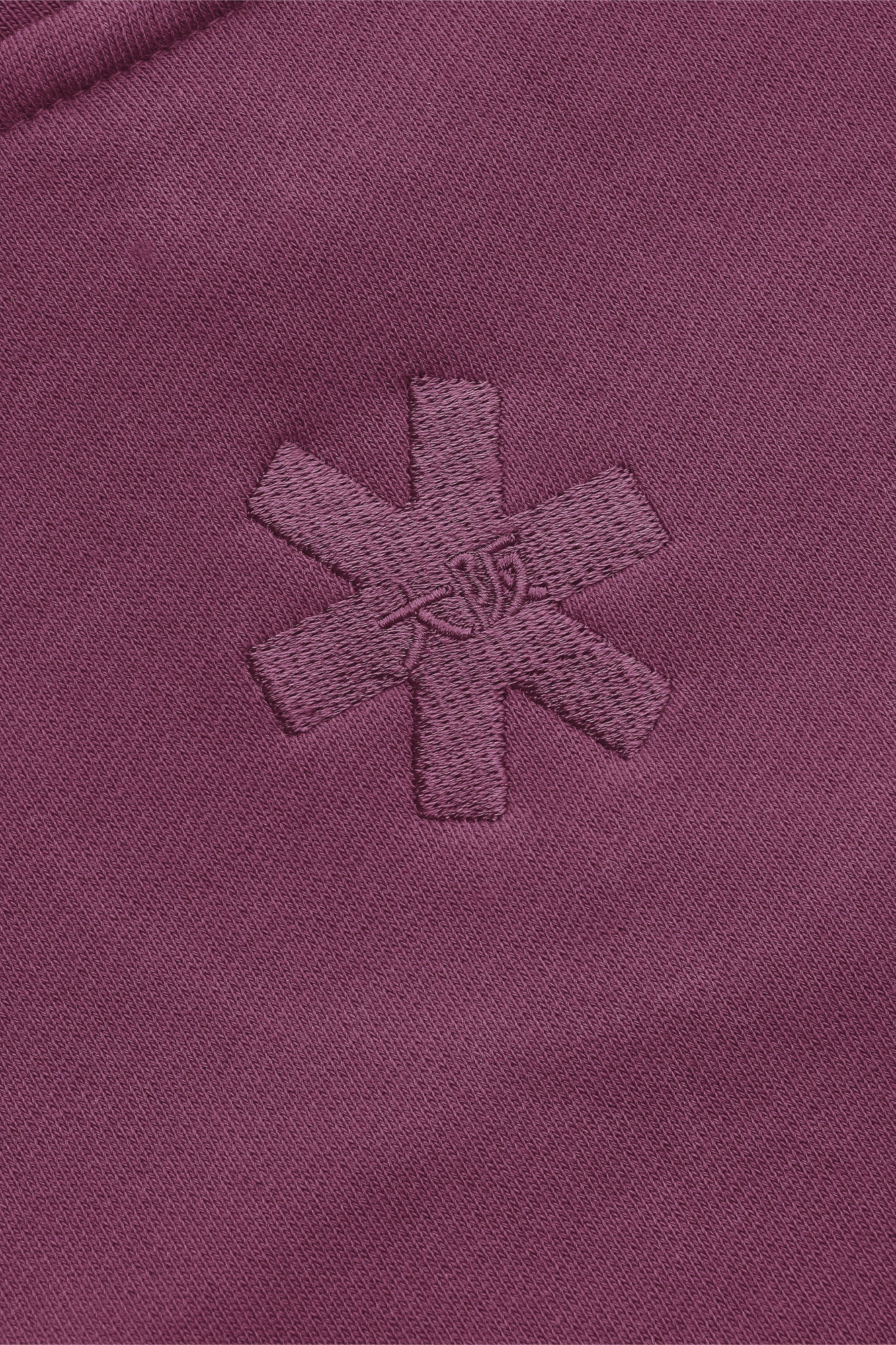 2734-Osk Women Cropped Drop Shoulder Full Zip Hoodie-Plum