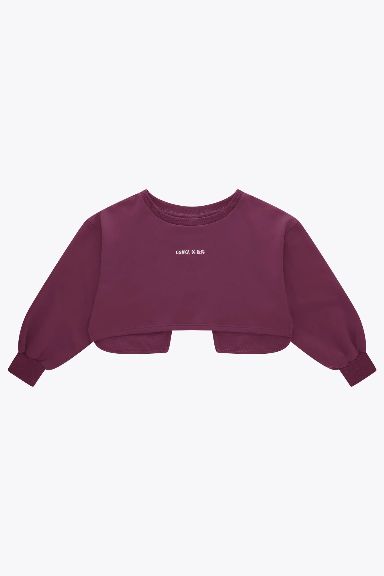 2735-Osk Women Crossed Back Drop Shoulder Sweater-Plum