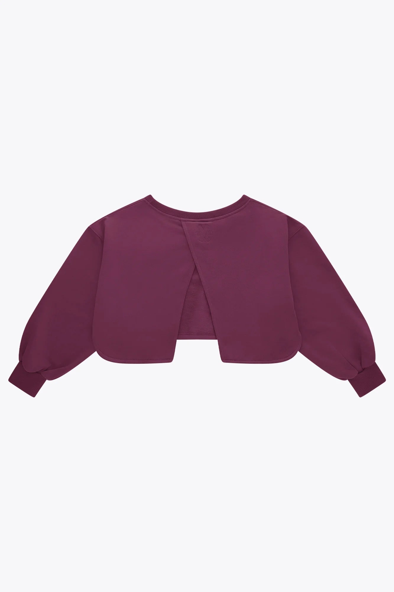 2735-Osk Women Crossed Back Drop Shoulder Sweater-Plum