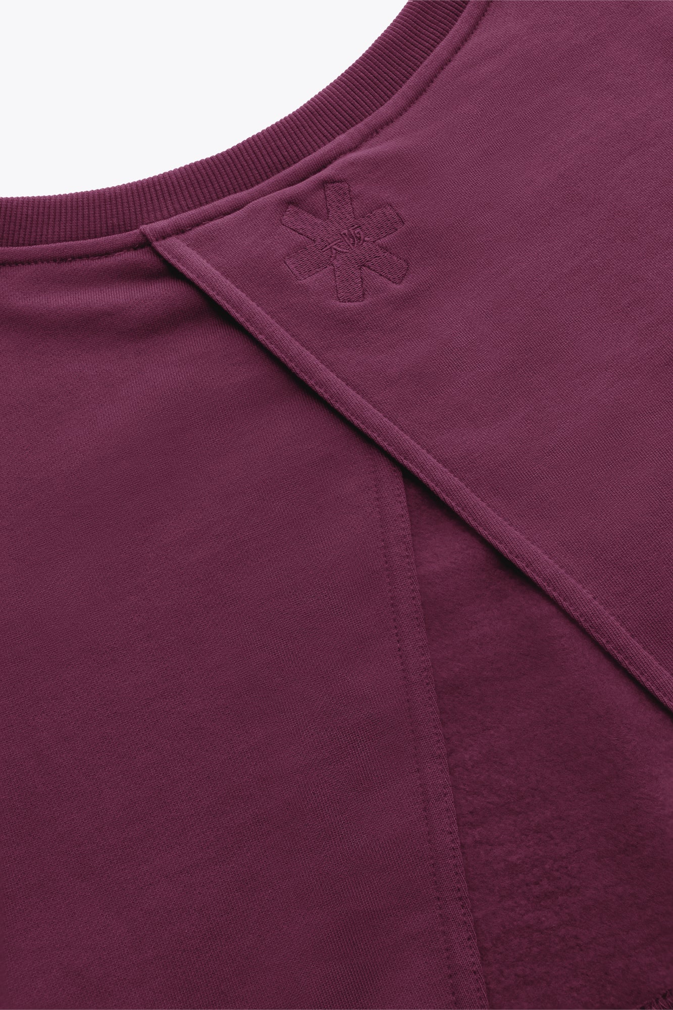 2735-Osk Women Crossed Back Drop Shoulder Sweater-Plum