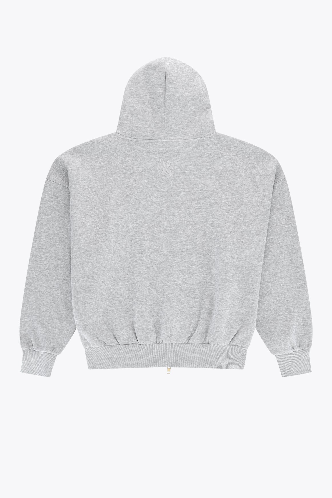 2768-Osk Men Full Zip Oversized  Hoodie-Grey