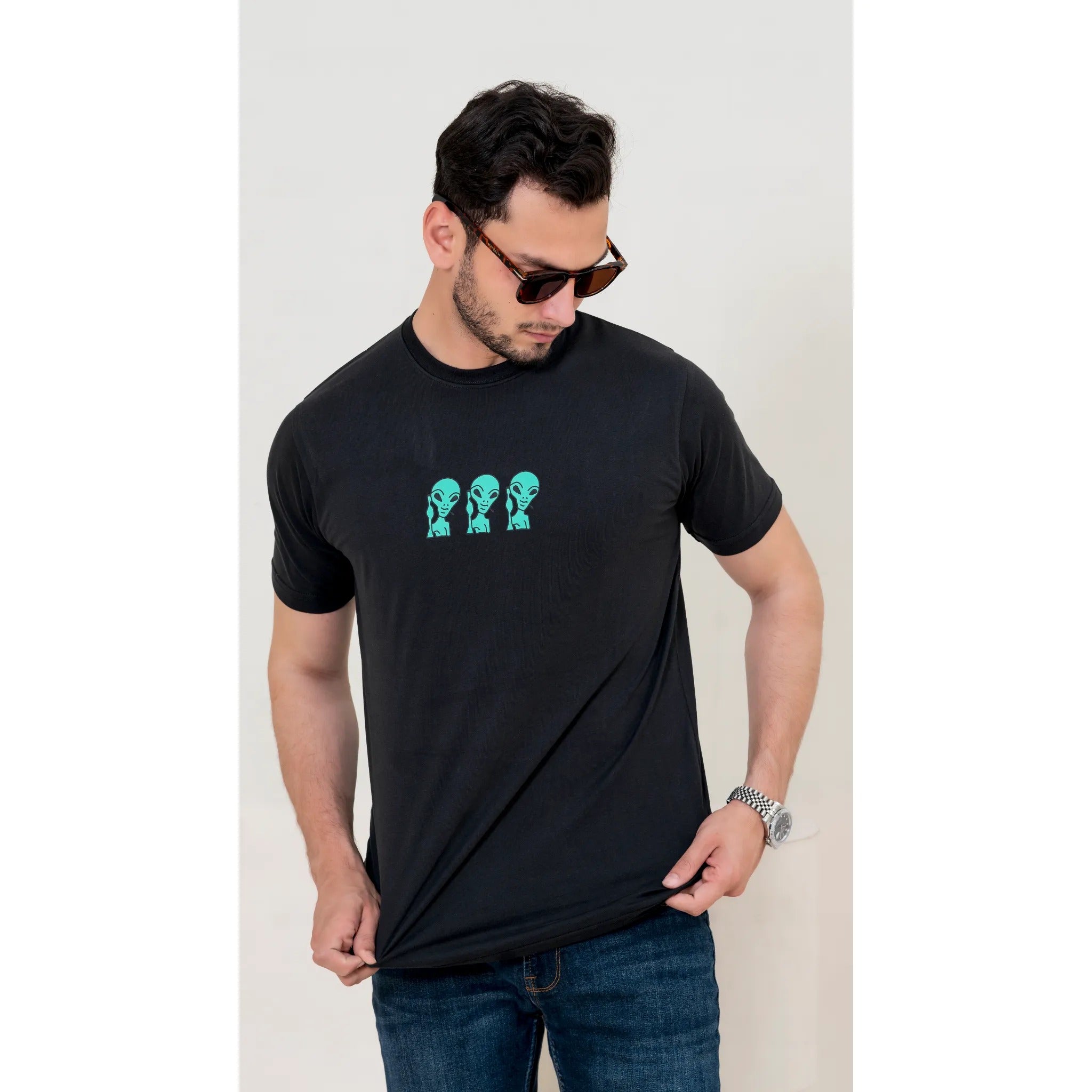 X-Fit Aliens Graphic T-Shirt For Men-2362