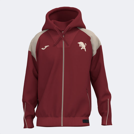 Joma Torino Full Zipper Hood Men-2566-Burgundy Beige