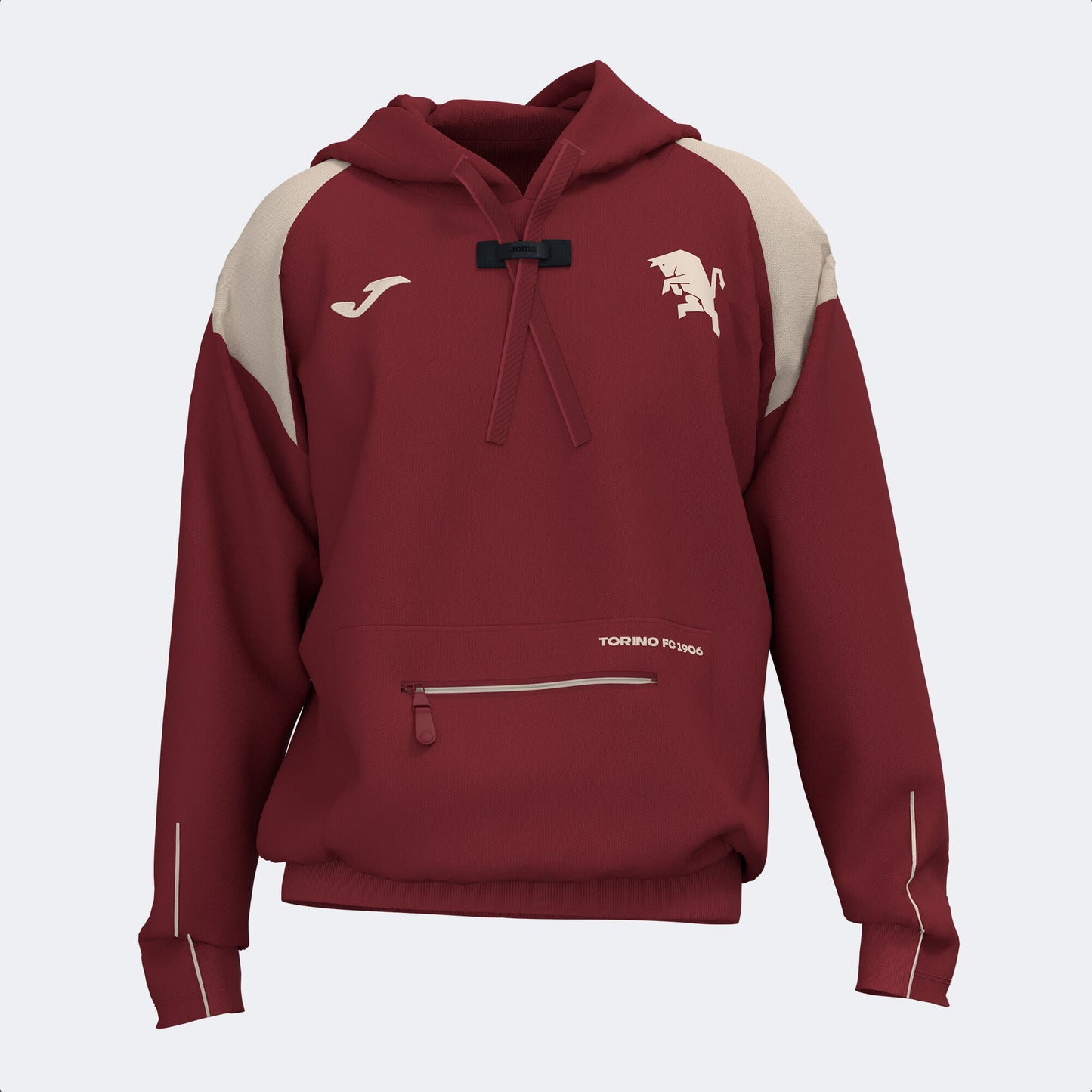 Joma Torino Pullover Hood Men-2568-Burgundy