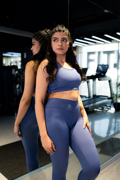 2753-Osk Gym Wear Sports Bra SetWomen-Future Dusk