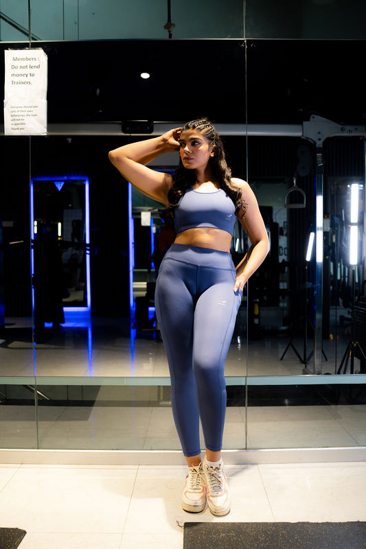 2753-Osk Gym Wear Sports Bra SetWomen-Future Dusk