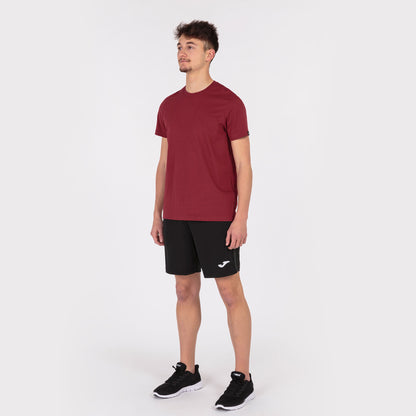 Joma Desert Plain Round Neck T-shirt Men's-2359-Burgundy