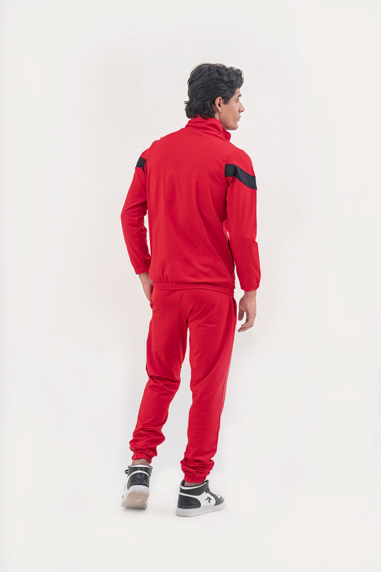 X-Fit  Panel Tracksuit For Men-2581-Red