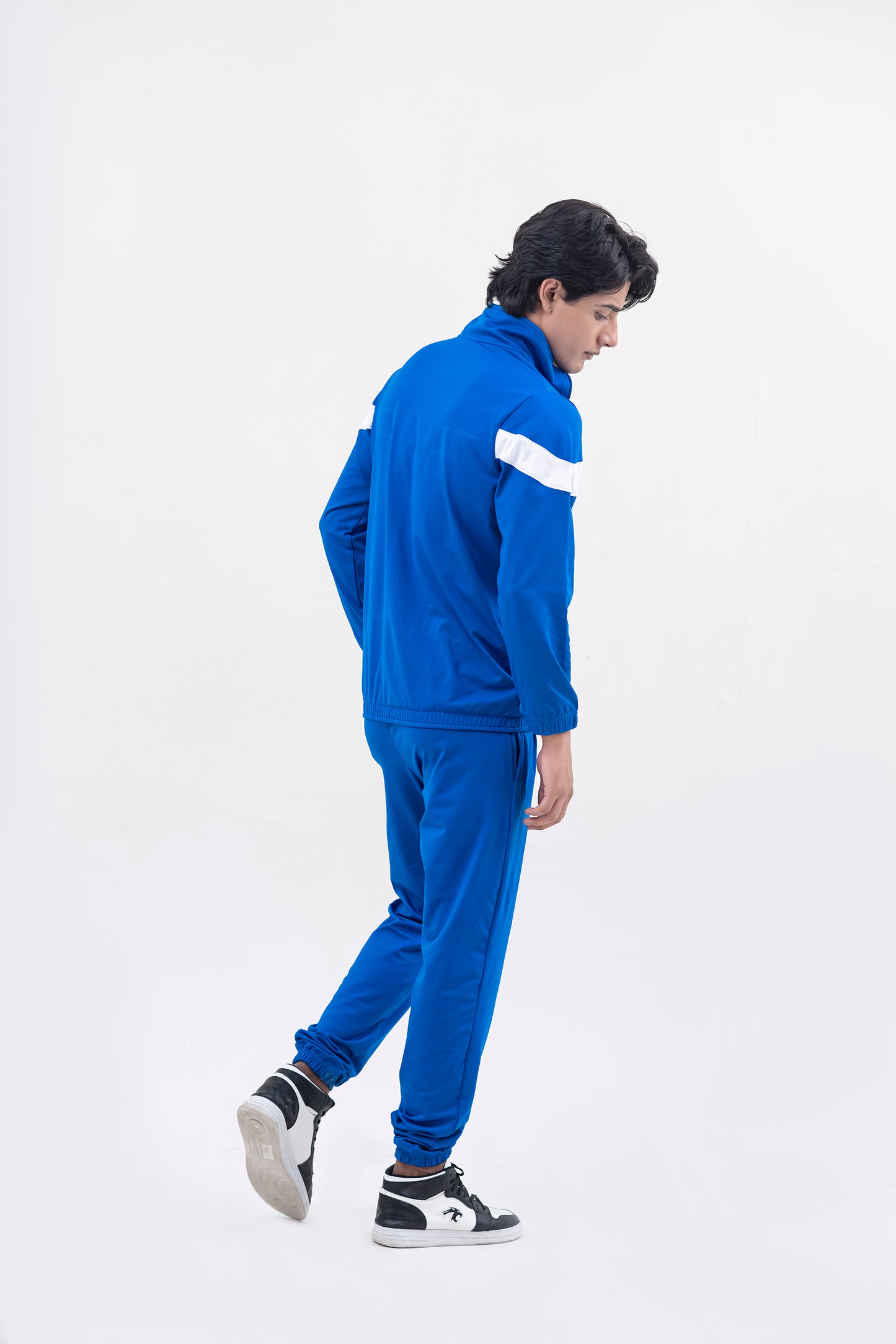 X-Fit  Panel Zipper Tracksuit For Men-2581-Royal Blue