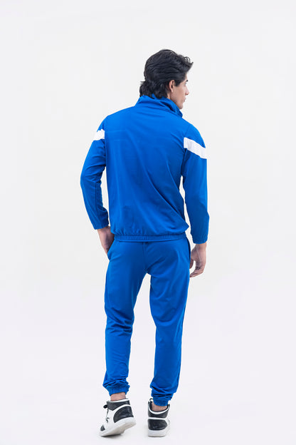 X-Fit  Panel Zipper Tracksuit For Men-2581-Royal Blue