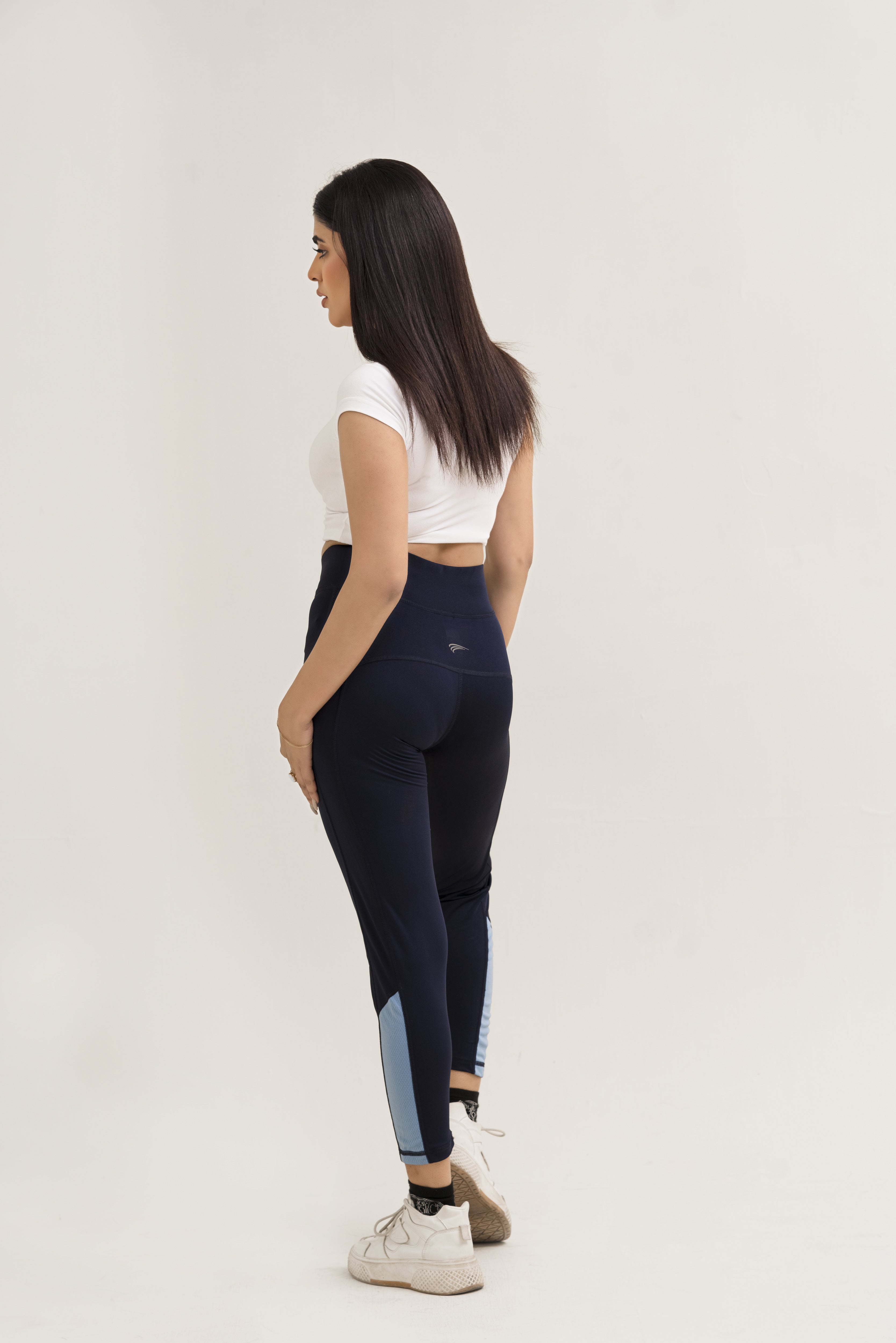 Falcon Activewear Leggings For Gym/Yoga-2517-Navy Sky