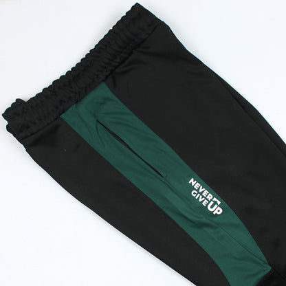 2672-FX Dry Fit Side Panel Men Trouser-FX004-Black Green