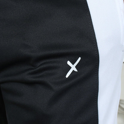 2672-FX Dry Fit Side Panel Men Trouser-FX004-Black White
