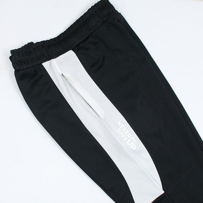 2672-FX Dry Fit Side Panel Men Trouser-FX004-Black White