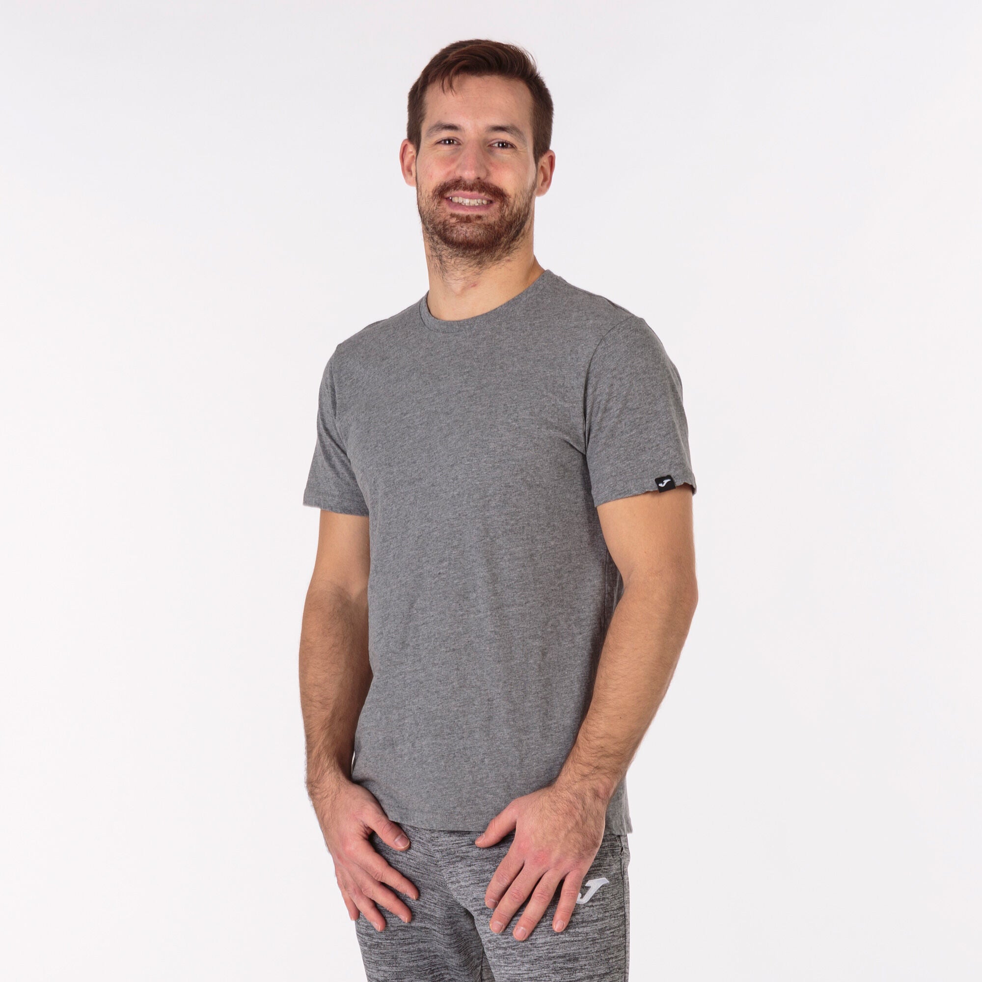 Joma Desert Plain Round Neck T-shirt Men's-2359-Grey