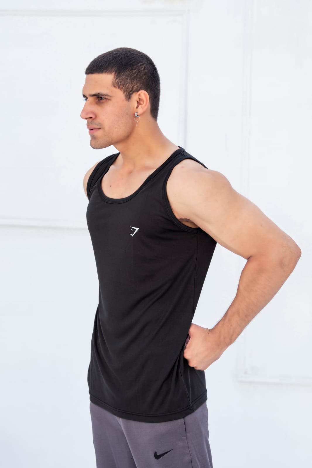 Gym Shark Gym Wear Muscles Tank Top For  Men-2273