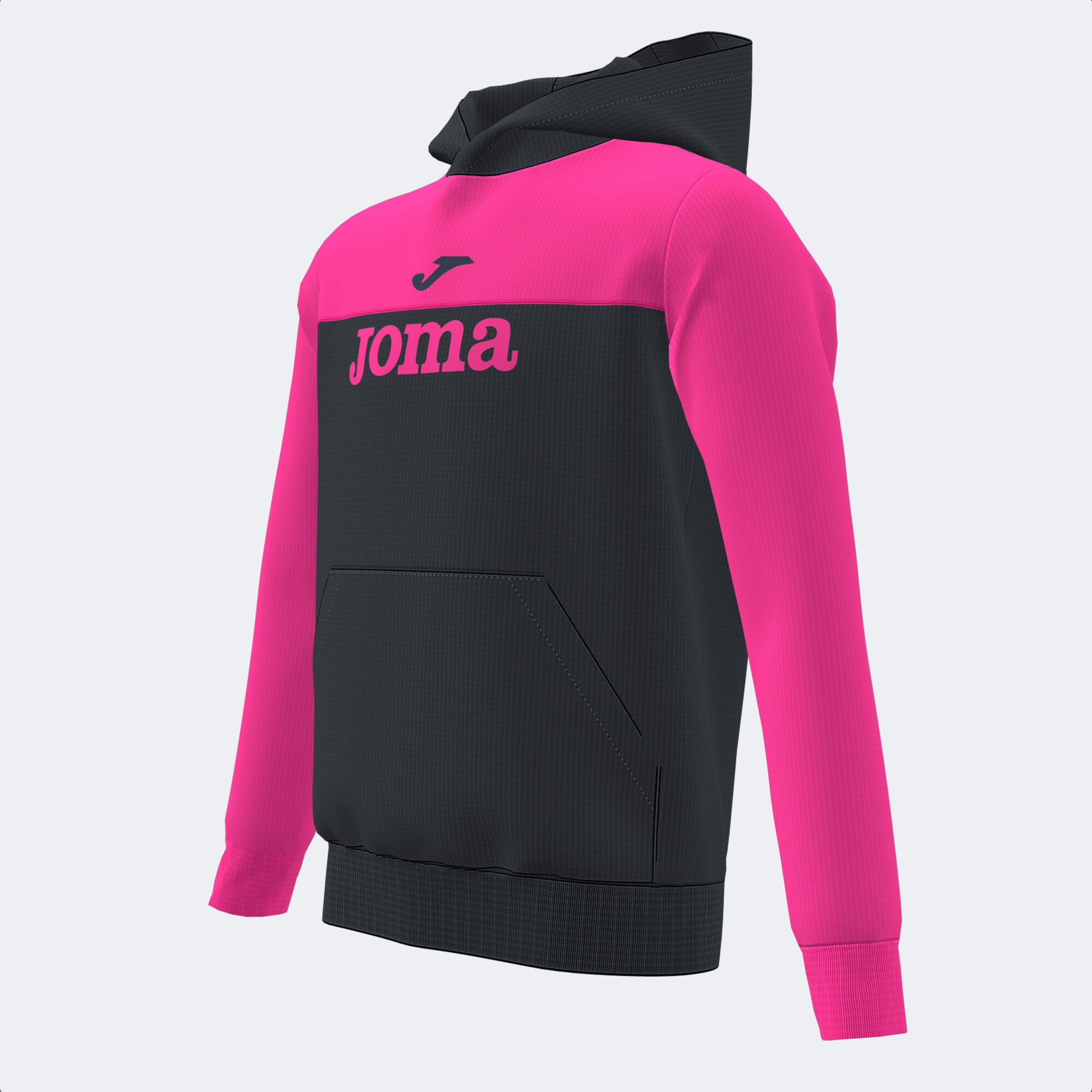 Joma Park Hood Girls-2510-Black Fuchsia