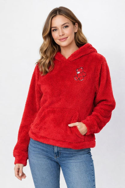 2763 Sherpa Furr Teddy Bear Hood For Women