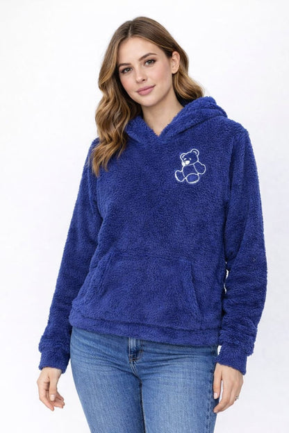 2763 Sherpa Furr Teddy Bear Hood For Women