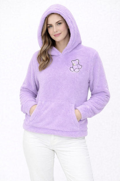 2763 Sherpa Furr Teddy Bear Hood For Women