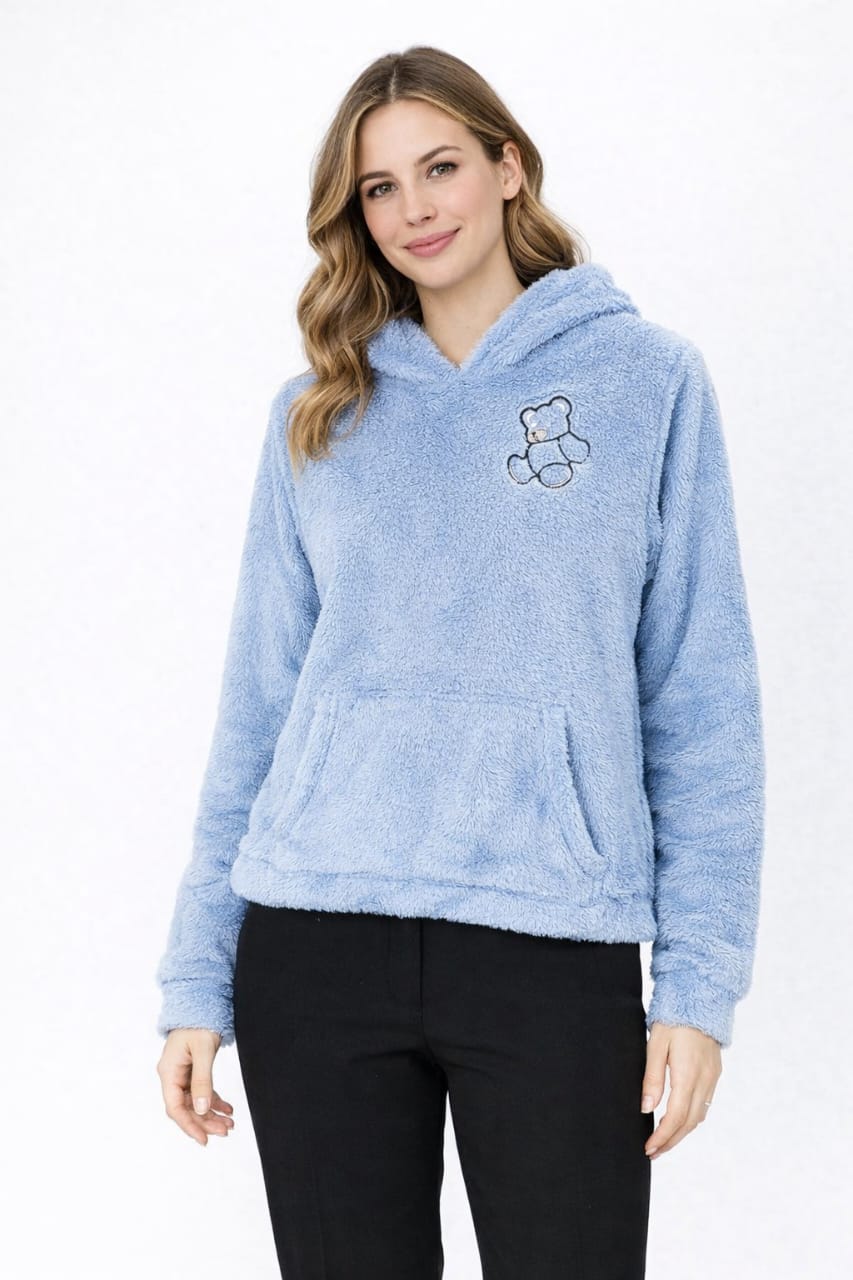 2763 Sherpa Furr Teddy Bear Hood For Women