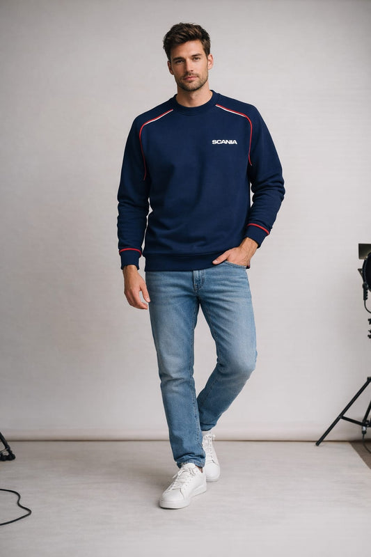 3002-Scania Men Sweatshirt-Navy